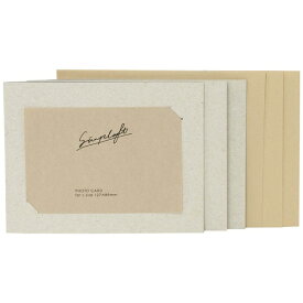 ナカバヤシ｜Nakabayashi simplaft(シンプラフト) フォトカード封筒付き3枚セット L判サイズ（ホワイト） PCLSPTW