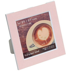 ナカバヤシ｜Nakabayashi Vカットペーパースタンド 差込式 ましかく89サイズ（ピンク） VPS89P