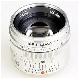 KIPON｜キポン カメラレンズ 35mm/f2.4 IBERIT(イベリット) シルバー [FUJIFILM X /単焦点レンズ][IBERIT352.4FXSV]