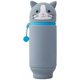 リヒトラブ｜LIHIT LAB. [ペンケース] スタンドペンケース BIGサイズ SMART FIT PuniLabo A-7714-4 ハチワレネコ