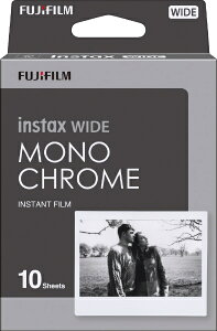 �x�m�t�C�����bFUJIFILM �`�F�L�@�C���X�^���g�t�B���� ���m�N���[�� instax WIDE MONOCHROME�i���m�N���[���j [10�� /1�p�b�N] �y��������z���s�z