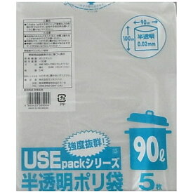 サンスクリット｜SANSKRIT USE15 ポリ袋 SK-089004 [90L /5枚 /半透明]