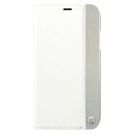 AEGIS iPhone X用　手帳型 Edge Perforated Folio Hard Shell　ホワイト／シルバー　UUIP8WC006【処分品の為、外装不良による返品・交換不可】