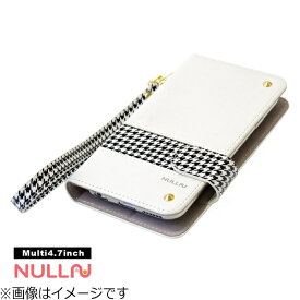 BELEX｜ビーレックス iPhone X用　手帳型 Chidori Stripe Case　ホワイト　BLNL014WH【処分品の為、外装不良による返品・交換不可】