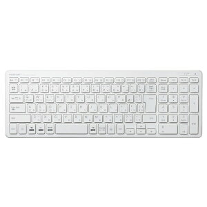 ELECOMbGR L[{[h (Android/iPadOS/iOS/Mac/Windows11Ή) zCg TK-FBP101WH [CX /Bluetooth]yrb_ keyboard_cpnz
