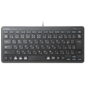 エレコム｜ELECOM キーボード ブラック TK-FCP096BK [有線 /USB]【rb_ keyboard_cpn】