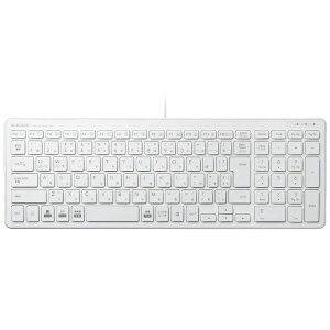 ELECOMbGR L[{[h (Mac/Windows11Ή) zCg TK-FCP097WH [L /USB]yrb_ keyboard_cpnz