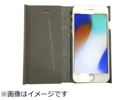 ウイルコム｜WILLCOM iPhone8専用 手帳型 ラウンドブックケースグレイ