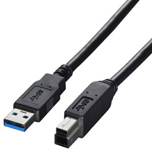 BUFFALO�b�o�b�t�@���[ �R�l�N�^�[ USB3.0 A to B �P�[�u�� 1m �u���b�N BCUAB310BK �u���b�N�yrb_ cable_cpn�z