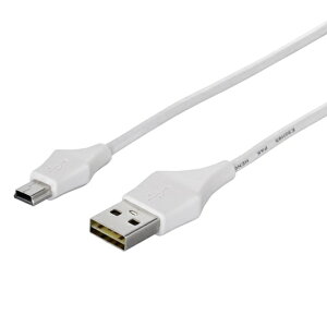 BUFFALO�b�o�b�t�@���[ �ǂ�����USB2.0�P�[�u�� A to miniB 1m BCUAMND210WH �z���C�g[BCUAMND210WH]