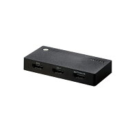 ELECOM｜エレコム DH-SWL2CBK HDMIセレクター [2入力1出力 /ケーブルなしモデル]