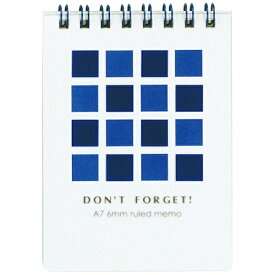マルマン｜maruman [メモ]ドントフォゲット A7変型 ブルー（6mm罫・30枚） N594-02