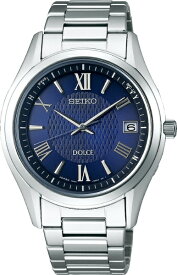 【エントリーで最大全額ポイント還元｜8/5迄】 SEIKO｜セイコー ［ソーラー電波時計］ドルチェ（DOLCE）「ペア薄型電波ソーラーモデル」 SADZ197 ネイビー/シルバー[正規品]