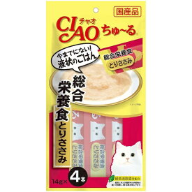 いなばペットフード｜INABA-PETFOOD CIAO ちゅ〜る 総合栄養食 とりささみ 14g×4本 SC-148