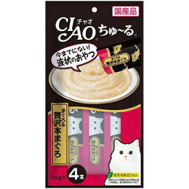 いなばペットフード｜INABA-PETFOOD CIAO ちゅ〜る まぐろ&贅沢本まぐろ 14g×4本 SC-150【rb_pcp】