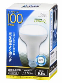 オーム電機｜OHM ELECTRIC LED電球 LEDdeQ ホワイト LDR10D-W A9 [E26 /レフランプ形 /100W相当 /昼光色 /1個][LDR10DWA9]