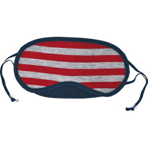 コンサイス|CONCISE 洗えるボーダー・アイマスク COS0491 レッド