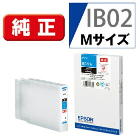 EPSON｜エプソン IB02CA 純正プリンターインク 標準サイズ シアン[IB02CA]