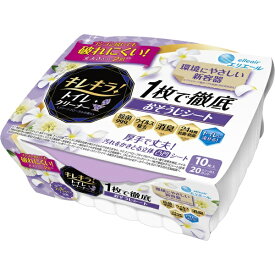 大王製紙｜Daio Paper elleair（エリエール） キレキラ！トイレクリーナー 1枚で徹底お掃除シート 本体 （10枚） 〔トイレ用掃除シート〕【rb_pcp】