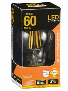 �I�[���d�@�bOHM ELECTRIC LED�d�� �N���A LDA6L C6 [E26 /��ʓd���` /60W���� /�d���F /1�� /�S�����^�C�v]