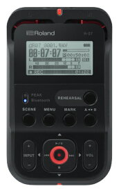 【エントリーで最大2万ポイント当たる｜7/26まで】 Roland｜ローランド R-07 ICレコーダー ブラック [Bluetooth対応 /ハイレゾ対応][録音機 ボイスレコーダー 小型 高音質 長時間]