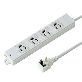 サンワサプライ｜SANWA SUPPLY 工事物件タップ(抜け止めタイプ) TAP-K4L-1 [1.0m /4個口 /スイッチ無][TAPK4L1]