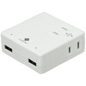 ナカバヤシ｜Nakabayashi スマホ用USB充電コンセントアダプタ＋コンセント 3.4A Digio2 ホワイト TAP-U003W [2ポート]