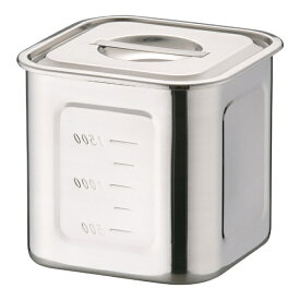 三宝産業｜SAMPO SANGYO HACCP18-8深型角キッチンポット 13.5cm ＜AHS3805＞[AHS3805]