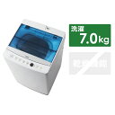 ハイアール Haier 【8%OFFクーポン配布中! 03/20 23:59まで】JW-C70A-W 全自動洗濯機 Live Series ホワイト [洗濯7....