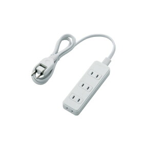 ELECOM｜エレコム 電源タップ(180度スイングプラグ) ホワイト T-TS02-2410WH [1.0m /4個口 /スイッチ無][TTS022410WH]