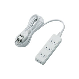 ELECOM｜エレコム 電源タップ ホワイト T-TST02-22430WH [3.0m /4個口 /スイッチ無][TTST0222430WH]