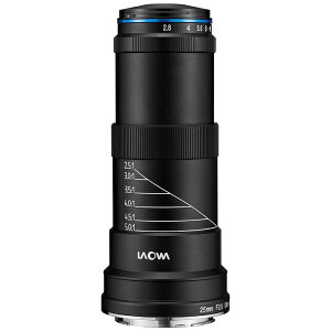 �y�G���g���[�ōő�2���|�C���g������b4/23�܂Łz LAOWA�b���I�� �J���������Y 25mm F2.8 2.5-5X ULTRA MACRO �u���b�N [�L���m��EF /�P�œ_�����Y][25MMF2.8UM2.55X]