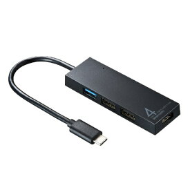 サンワサプライ｜SANWA SUPPLY USB-3TCH7 USBハブ ブラック [バスパワー /4ポート /USB 3.2 Gen1対応][USB3TCH7BK]