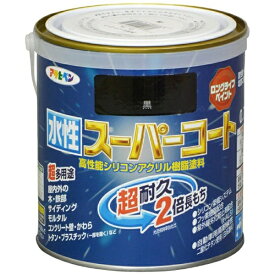 アサヒペン｜Asahipen 水性スーパーコート 0.7L (黒)