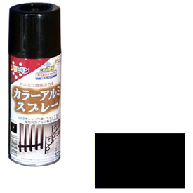 アサヒペン｜Asahipen カラーアルミスプレー 300mL (黒)