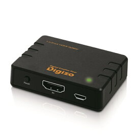 プリンストン｜PRINCETON HDMIスプリッター Digizo ブラック RPHM-SP102S [1入力 /2出力 /4K対応 /自動]