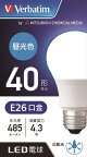 Verbatim｜バーベイタム LDA4D-G/LCV1 LED電球 バーベイタム（Verbatim） [E26 /一般電球形 /40W相当 /昼光色 /1個 /広配光タイプ]