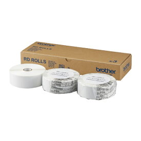 brother｜ブラザー RDロール プレカット紙ラベル 3ロール RD ROLLS RD-U08J1 [40mm幅]