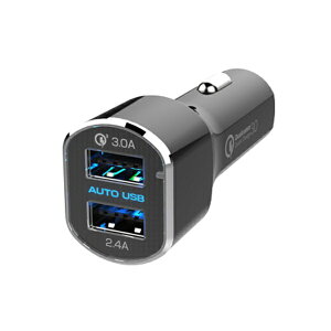 �~���bKASHIMURA DC-5.4A-���o�[�V�u��USB �������� �u���b�N AJ-554 [2�|�[�g /Quick Charge�Ή�]