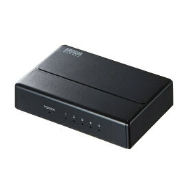 サンワサプライ｜SANWA SUPPLY ギガビット対応 スイッチングハブ(5ポート・マグネット付き） LAN-GIGAP501BK[LANGIGAP501BK]