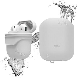ELAGO�b�G���S AirPods�p WaterProof Case White EL_APDCSSCWC_WH[airpods �P�[�X �J�o�[]