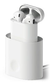 ELAGO｜エラゴ AirPods用充電スタンド CHARGINGSTATION White EL_APDSTSCCS_WH