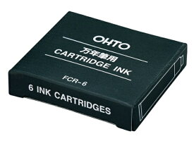 オート｜OHTO 万年筆用カートリッジ 6本入 FCR-6 ブルーブラック