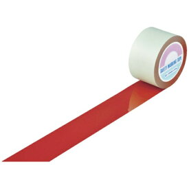 日本緑十字｜JAPAN GREEN CROSS 緑十字　ガードテープ（ラインテープ）　赤　75mm幅×100m　屋内用