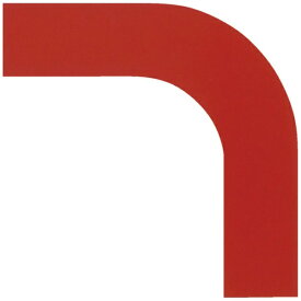 日本緑十字｜JAPAN GREEN CROSS 緑十字　コーナー用ガードテープ（25mm幅用）　赤　10枚組　屋内用