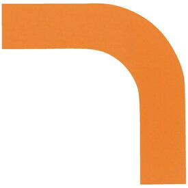 日本緑十字｜JAPAN GREEN CROSS 緑十字　コーナー用ガードテープ（25mm幅用）　オレンジ　10枚組　屋内用