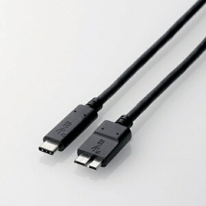 ELECOMbGR USB3.1P[u Gen2 C-microB^Cv Fؕi USB3-CMB05NBKyrb_ cable_cpnz