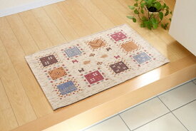 イケヒコ｜IKEHIKO 玄関マット ギャベル(60×90cm/ベージュ)