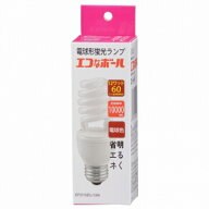 オーム電機｜OHM ELECTRIC EFD15EL/12N 電球形蛍光灯　スパイラル形 エコなボール ホワイト [E26 /60W相…