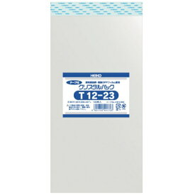 シモジマ｜SHIMOJIMA HEIKO OPP袋 テープ付き クリスタルパック T12-23（100枚入り） 6741600T1223